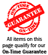 all items on this page qualify for our on time guarantee